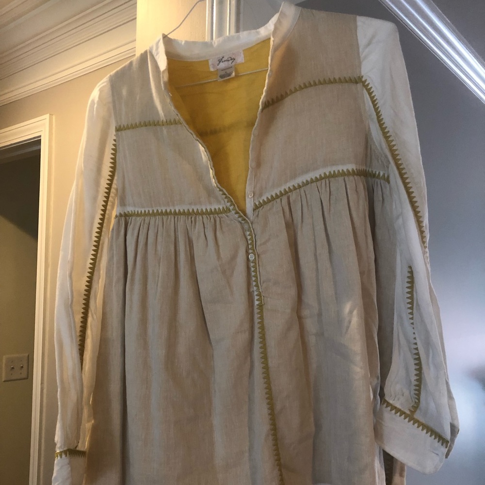 Altar’d State mustard yellow shirt size small